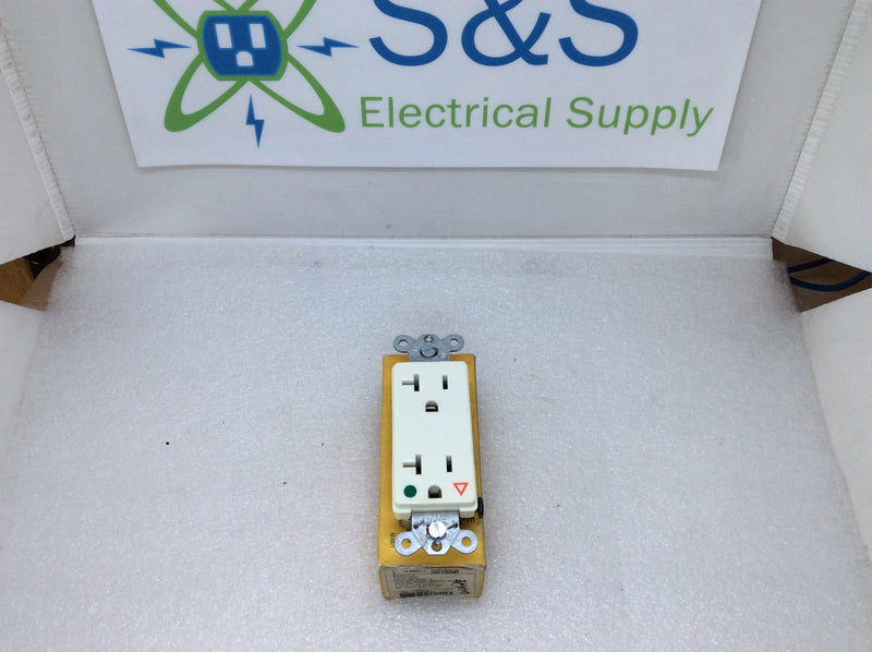 Hubbell Wiring Systems-Kellem IG2182WA  Isolated Ground Hospital Grade 20A 125V Duplex Receptacle