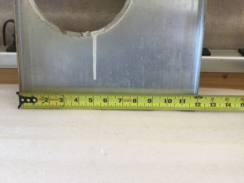 Aluminum Off-Set Meter Cover, 12" x 12.5", Manufacturer Unknown