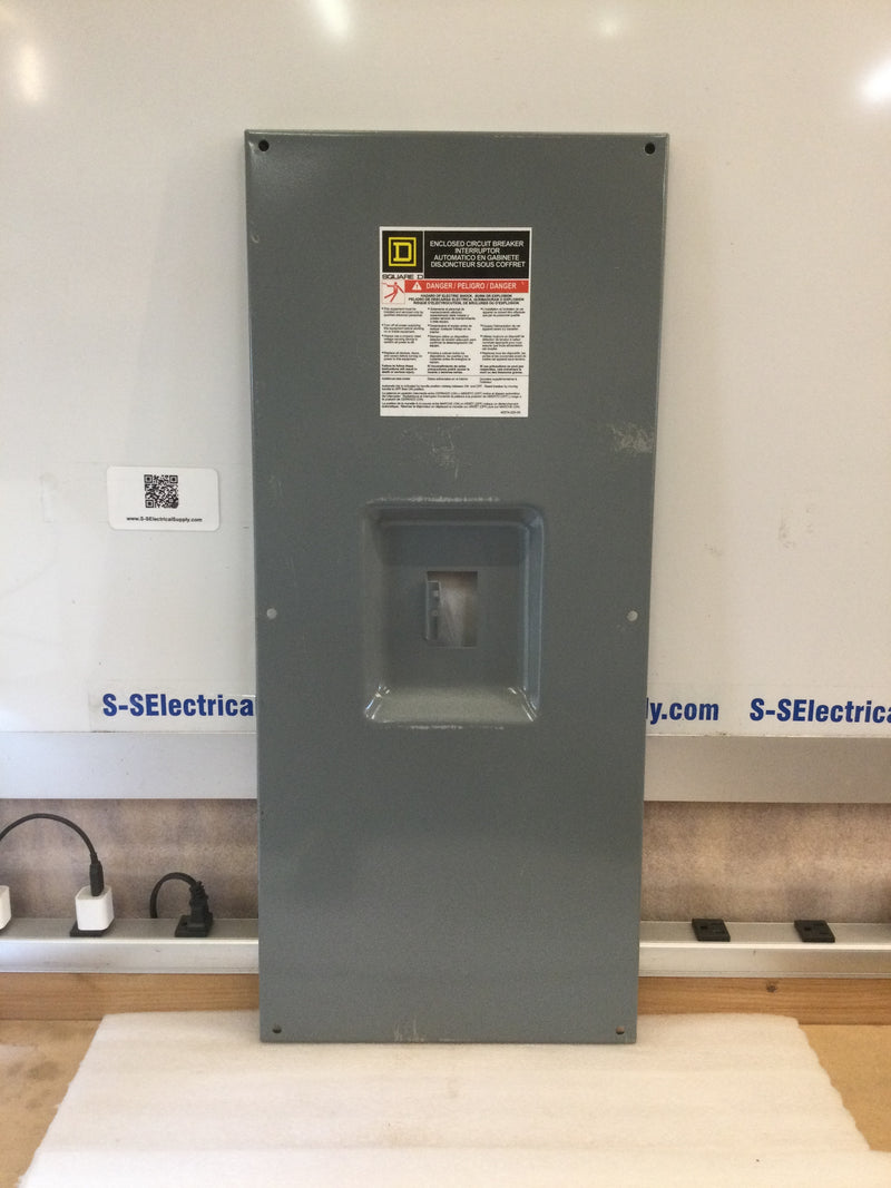 Square D, Enclosed Circuit Breaker, Cover Only.  28.5" x 12.5"