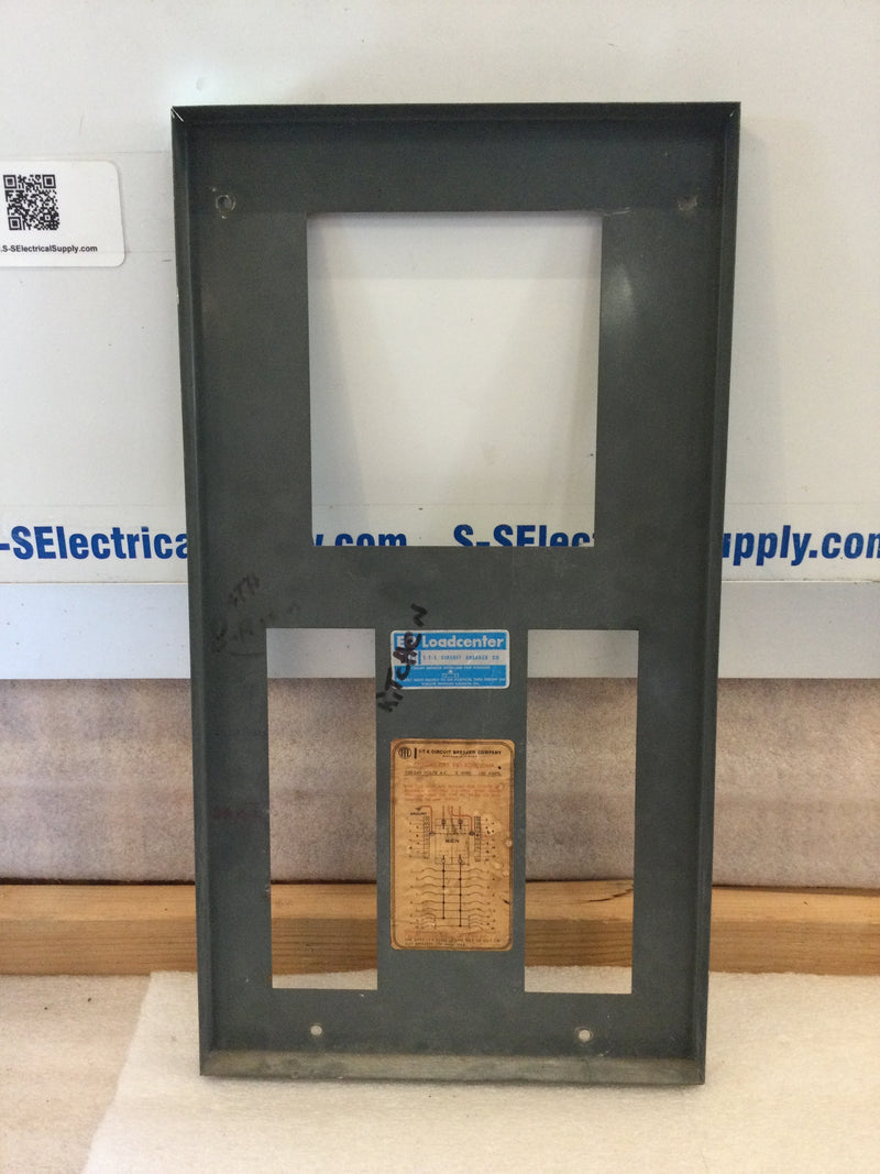 ITE EQ16-20MP 100 Amp 120/240V 3 Wire 20 Space Circuit Breaker Dead Front Cover Only 10.75" x 19.75"