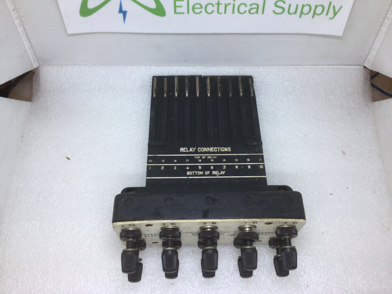 General Electric Model 12XLA12A1 INST GEI-25372 Relay Test Plug