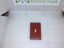 Hubbell PJ1R Single Gang Single Toggle Type Switch Plate Red Hospital Grade