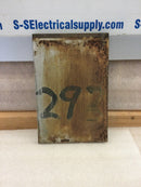 ITE Nema 3 Front Panel 6 7/8" x 10.25"