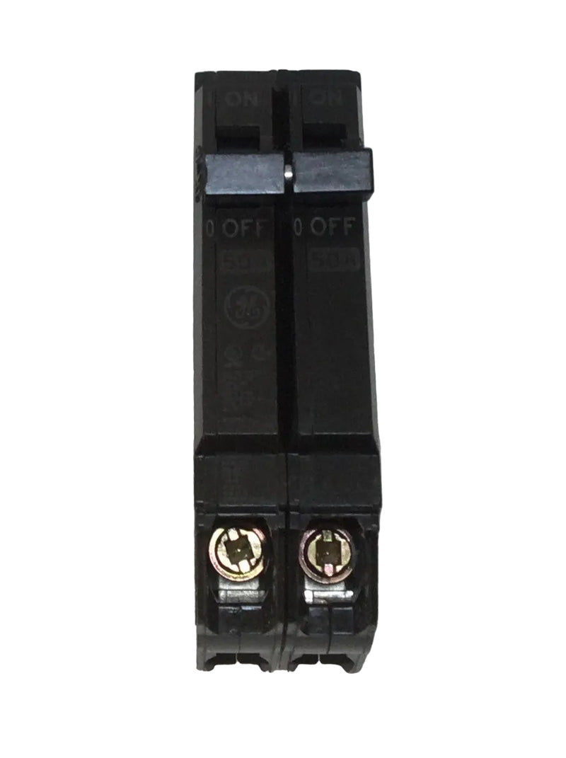 GE THQP250 50 Amp 2 Pole 120/240V Circuit Breaker - Printed Face