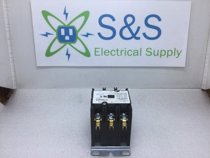 Trane CTR02575 3 Pole 40 Amp 600VAC 20Hp @ 3Ph Max HVAC Contactor (New Open Box)