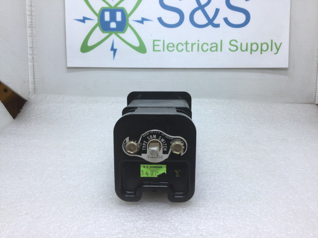 General Electric 10AA003 Type SBM Switch 3 Position Rotary Control Swi
