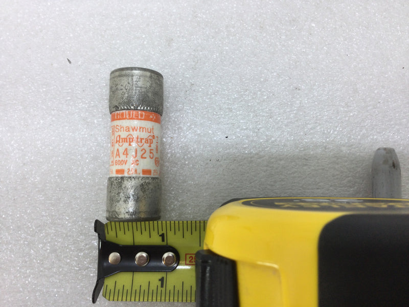 Gould/Shawmut Amp Trap A4J25 25 Amp 600V Current Limiting Class J Fuse