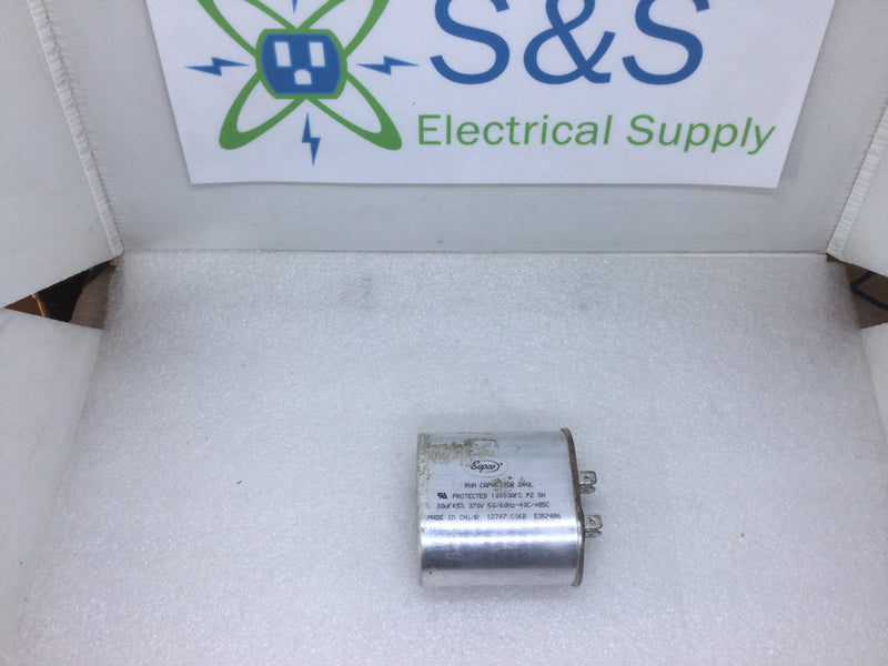 Supco 30uF+5% Run Capacitor 370V 50/60Hz-40C/+85C Oval Shaped
