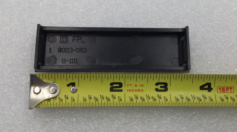 Square D 80113-083 FPL Circuit Breaker Panel Filler Plate 3 3/8" x 1"