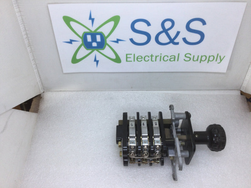 General Electric 16SB1CA19X2 Type SB-1 Rotary Ammeter Switch 3 Position + Off
