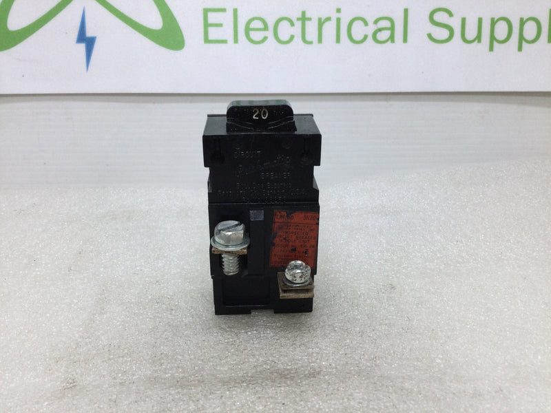 ITE Pushmatic 31120 20 Amp 1 Pole 120/240V Circuit Breaker