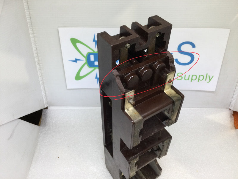 Vintage Square D N-115324 Fuse Holder/Switch Circuit Breaker 120/240V 4 Fuse Holder