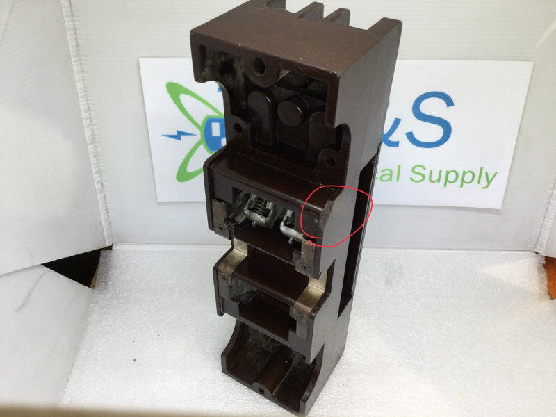 Vintage Square D N-115324 Fuse Holder/Switch Circuit Breaker 120/240V 4 Fuse Holder