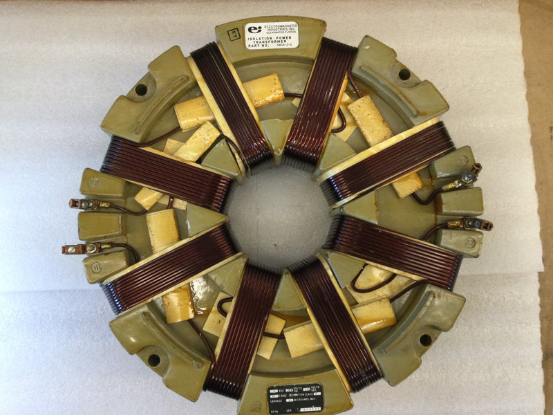 Electromagnetic Industries Inc. 541A-2-1 Isolation Power Transformer 3kva, 280v Primary, 120v Secondary, 60hz