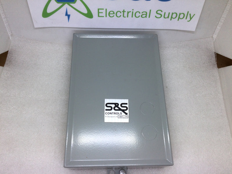 S&S Controls Nema1 Control Box Cover, (6 1/8" X 9") New Open Box With KO's For Start/Stop