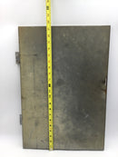 Square D HOM2040M100PRB 100A Nema 3R Hinged Panel Cover Only 21 3/8" x 14 3/4"