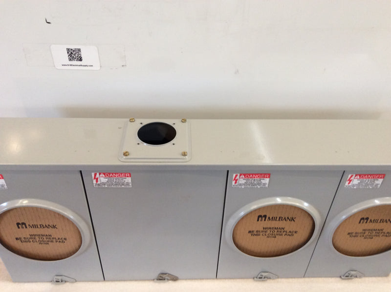 Milbank S9413-REL-AEP-DES 200A Single Phase 3 Wire 300VAC Nema3R Enclosure Series S200