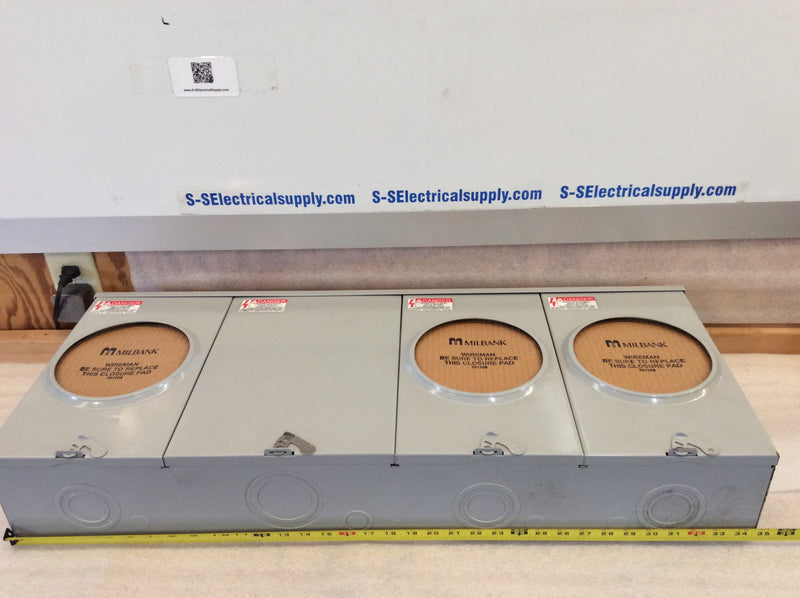 Milbank S9413-REL-AEP-DES 200A Single Phase 3 Wire 300VAC Nema3R Enclosure Series S200