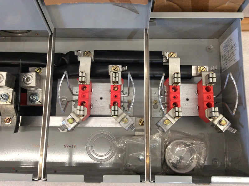 Milbank S9413-REL-AEP-DES 200A Single Phase 3 Wire 300VAC Nema3R Enclosure Series S200