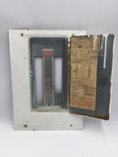 FPE Federal Electric 116-24 125 Amp 120/240v 24 Space Stab-Lok Load Center Cover 16" x 11.5"