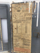 FPE Federal Electric 116-24 125 Amp 120/240v 24 Space Stab-Lok Load Center Cover 16" x 11.5"