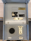 Siemens P1F7TS 100A 120/240VAC Nema3R Enclosure Metered RV Pedestal 6 Space Load Center