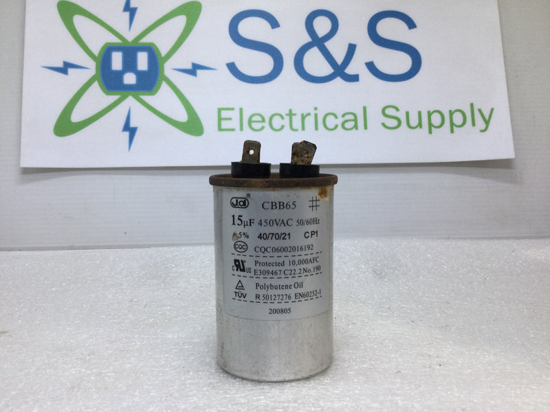 CBB65 450 VAC (15 uF) 50/60Hz Dehumidifier/AC Capacitor