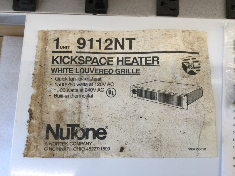 Nutone Kickspace Heater Model
