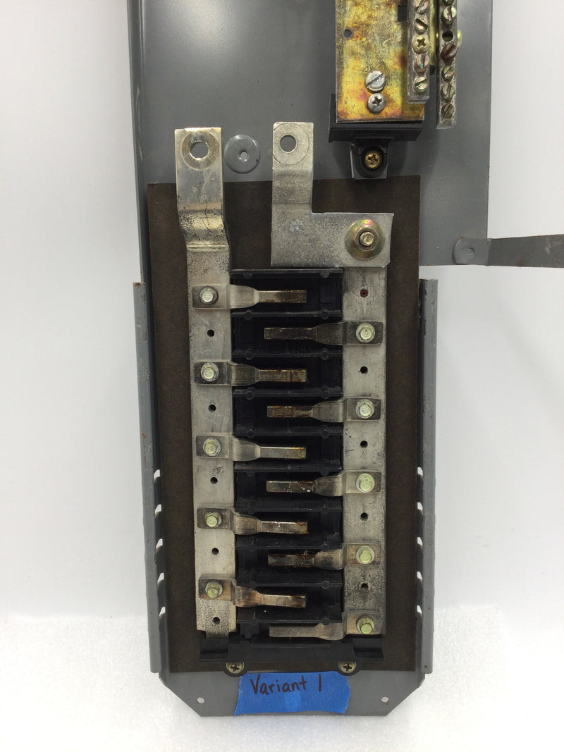 Square D QON20-30MW150 20 Circuit 150 Amp 120/240 VAC Main Breaker Type QO Guts Only 6" X 21.5"