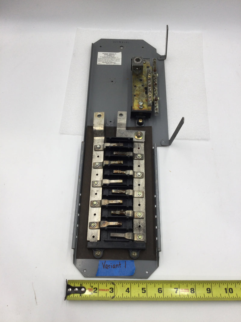 Square D QON20-30MW150 20 Circuit 150 Amp 120/240 VAC Main Breaker Type QO Guts Only 6" X 21.5"