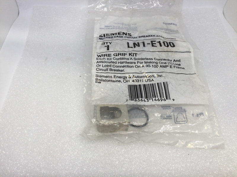 Siemens LN1-E100 Wire Grip Kit Molded Case Circuit Breaker Accessory