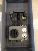 Square D PAK-55CGFI RV Pedestal 50A 4 Wire Recep 20A Recep Both With Breaker Back Up