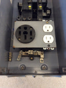 Square D PAK-55CGFI RV Pedestal 50A 4 Wire Recep 20A Recep Both With Breaker Back Up