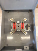 Milbank 200A 1 Phase 3 Wire 600 VAC Top Or Bottom Feed Nema3R Ring Type Meter Enclosure