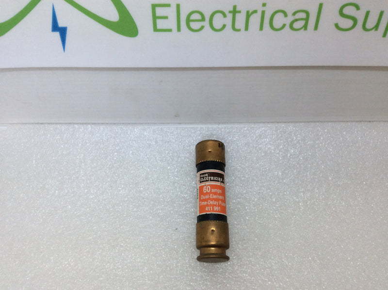 True Value/Master Electrician 60 Amp 250V Dual Element Time Delay Class RK5 Fuse 411 991 & 248 237