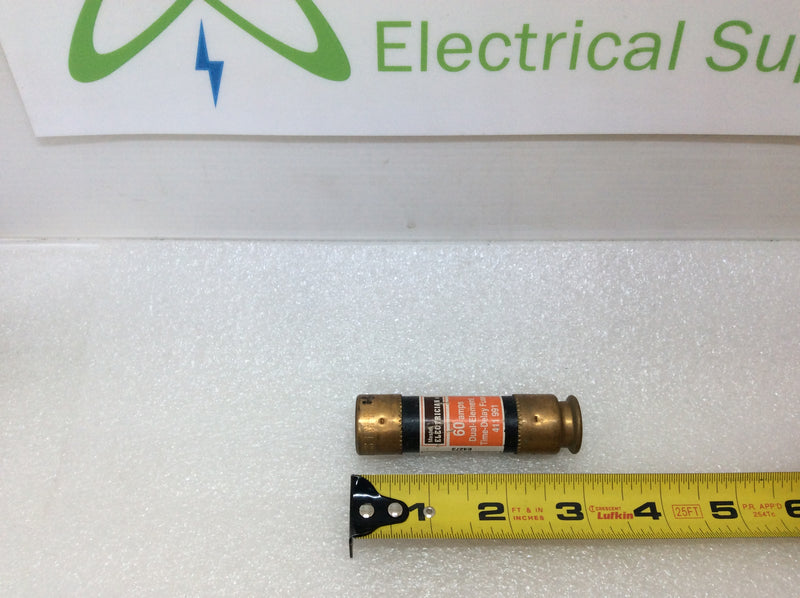 True Value/Master Electrician 60 Amp 250V Dual Element Time Delay Class RK5 Fuse 411 991 & 248 237