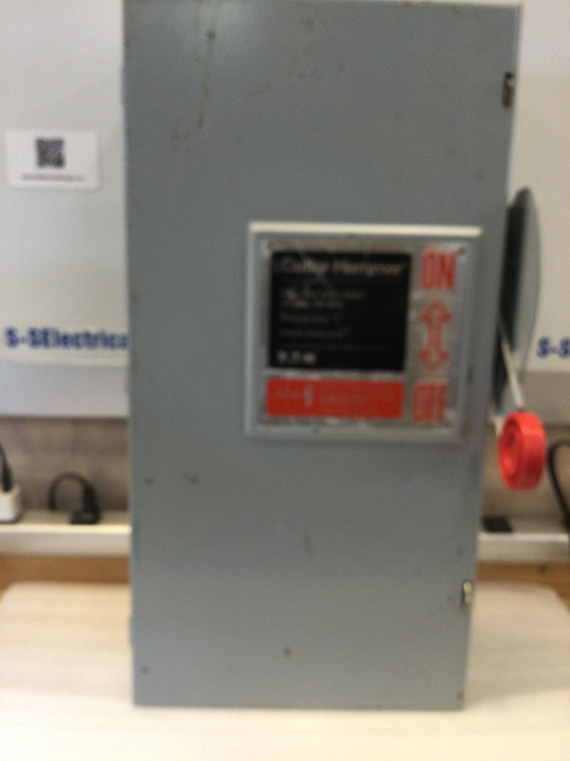 Eaton Cutler Hammer DH263UGK 100 Amp Non Fusible Safety Switch, 600 Volt, 2 Pole, Type 1