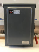 Eaton/Cutler-Hammer 4105H3333H, 100A, 3Ph, 600VAC/250VDC, Nema3R, Non-Fused, Safety Switch
