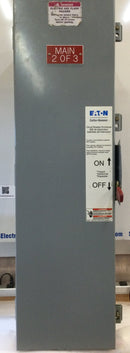 Eaton/Cutler-Hammer: RKDN400, 400A, 600VAC/500VDC, Nema3R Weatherproof, 3Ph, Enclosed Main Breaker, DK3400W, 400A, 3 Pole, Type DK with KT3400T Trip