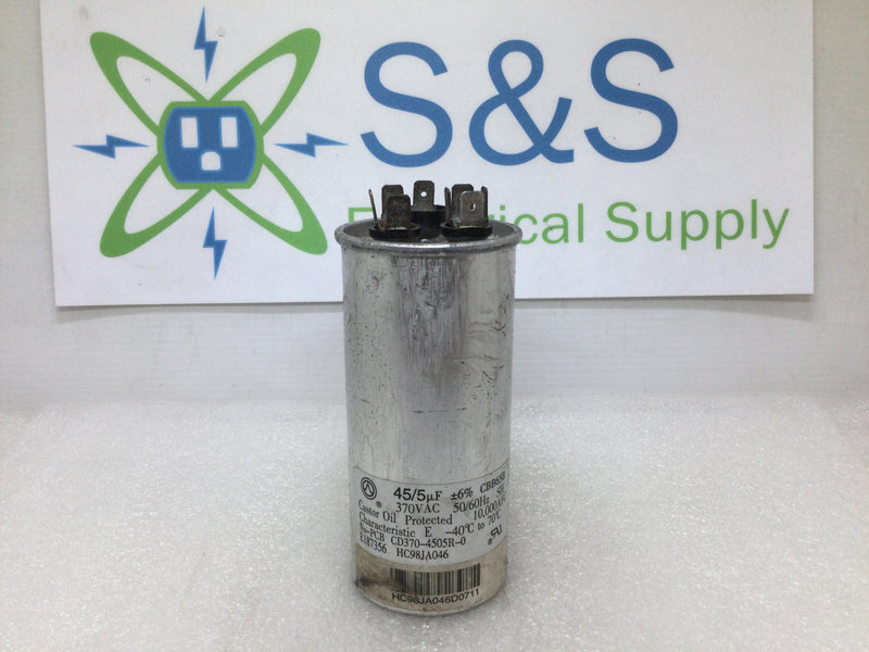 CBB65B; 45/5uf+6%, 370vac 50/60hz Oil Capacitor