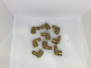 (Lot Of 10) 1/8" NPT Street 90 Degree Elbow Brass Fitting FNPT MNPT