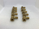 (Lot Of 10) 1/8" NPT Street 90 Degree Elbow Brass Fitting FNPT MNPT