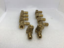 (Lot Of 10) 1/8" NPT Street 90 Degree Elbow Brass Fitting FNPT MNPT