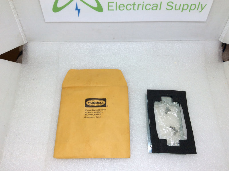 Hubbell HBL7349 Single Gang Adaptor Plate for Standard Device Box (New Please See Pics Below)