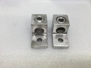 Lot Of (2) Burndy KA29U Aluminum Mechanical Lug, 6-250MCM, CU9AL 2" x 1"