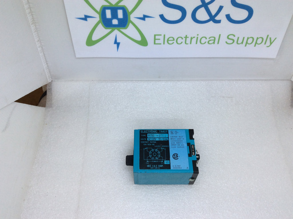 Ite Relay Idec RTE-PN1 AC120V 50/60Hz Multifunctional 8 Pin Time Delay Relay