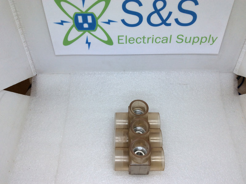 Burndy BIBD-600-3 3 Port Multi-Tap Connector 2 Sided