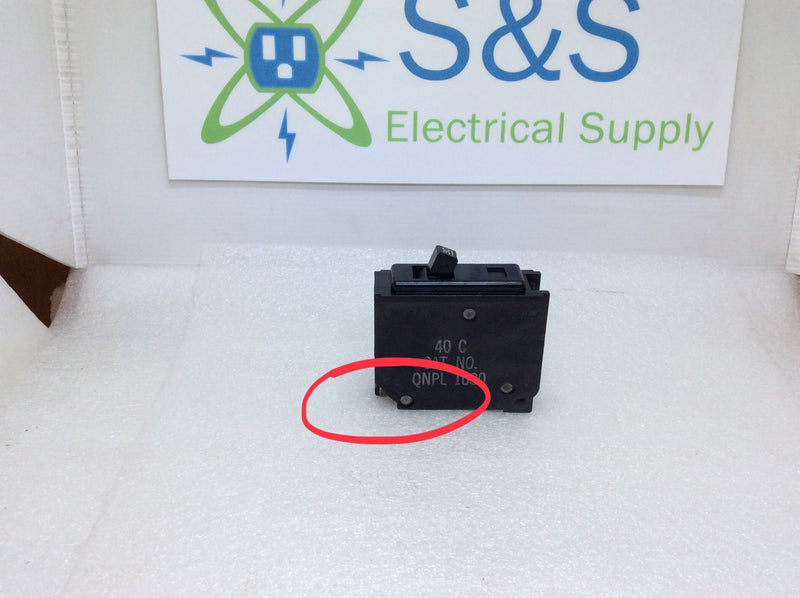 Westinghouse/Bryant QNPL1030 Single Pole 30 Amp 120/240v Type QNPL Circuit Breaker