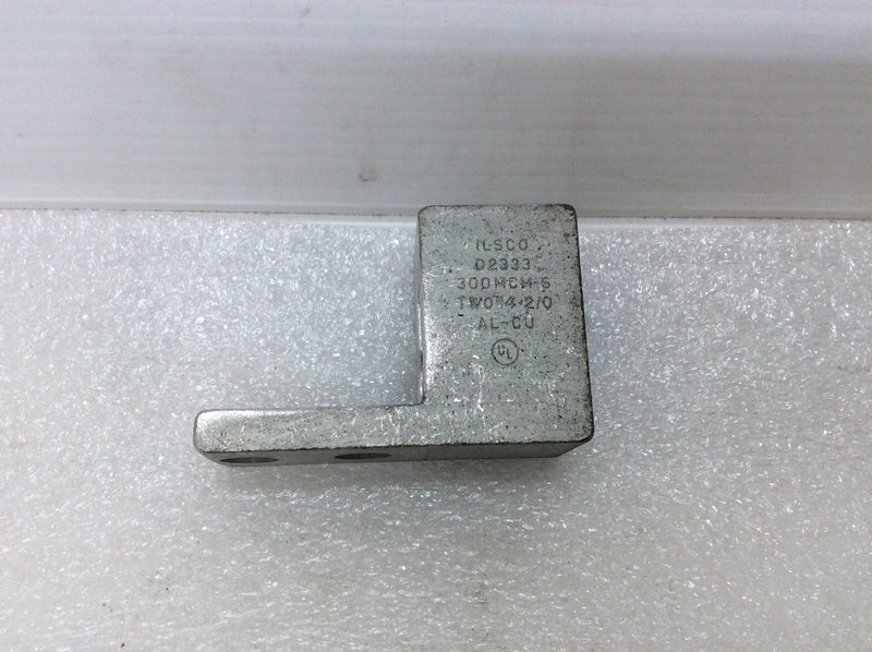 (Lot of 4) Ilsco D2333 Mechanical Aluminum Lug 300MCM-6 TWO