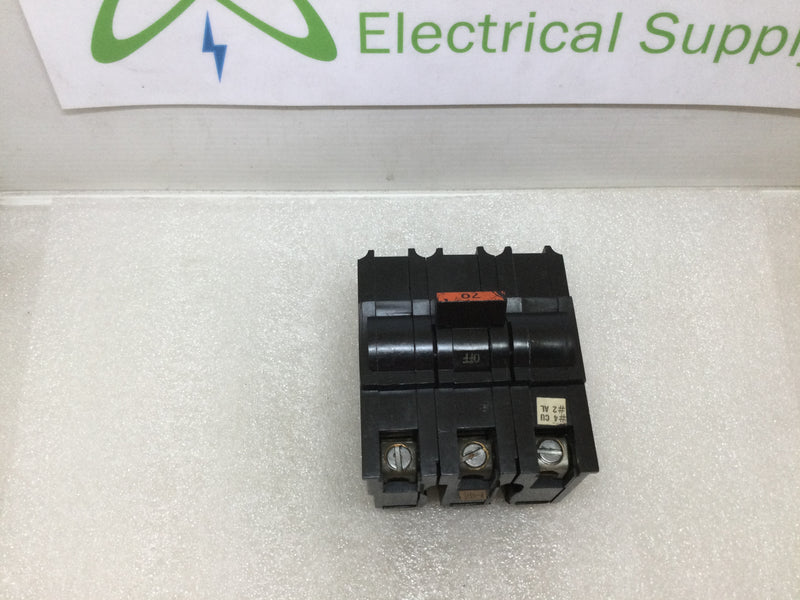 Federal Pacific/Stab Lok/FPE NA370 3 Pole 70 amp 240V Plug in Circuit Breaker